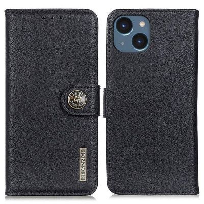 KHAZNEH iPhone 14 Plånboksfodral Retro - Svart