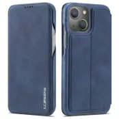 LC.IMEEKE iPhone 14 Fodral KonstLäder - Ställfunktion - Blå