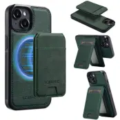 LC.IMEEKE L3 iPhone 14 Fodral Magnetiskt Konstläder - Grön