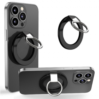 Magsafe Magnetic Ringhållare Till Mobiltelefon - Svart