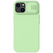 Nillkin iPhone 14 Skal Magsafe CamShield Silicone - Grön