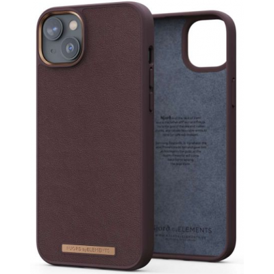 Njord by Element iPhone 14 Skal MagSafe Äkta Läder - Brun