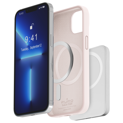 Puro iPhone 14 Skal Icon Magsafe - Rose