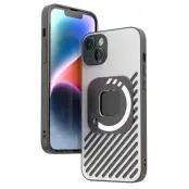 R-JUST SJ55 Mobilskal till iPhone 14 TPU+PC+Metal Stöttåligt - Grå