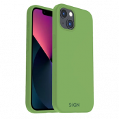 SiGN iPhone 14 Skal Liquid Silicone - Jade Grön