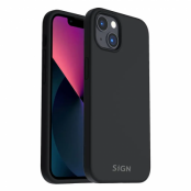 SiGN iPhone 14 Skal Liquid Silicone - Svart