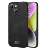 SULADA Mobilskal till iPhone 14 6.1"Shockproof PU Läder Svart
