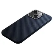 SULADA Mobilskal till iPhone 14 Carbon Fiber PU+TPU Slim - Blå