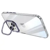 SULADA Mobilskal till iPhone 14 Kamera Kickstand TPU+PC Klar Lila