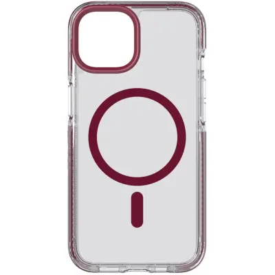Tech21 Evo Crystal MagSafe (iPhone 14) - Vinröd