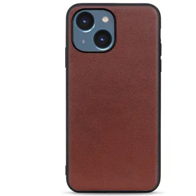 Trolsk Brunt Läderskal (iPhone 14)