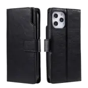 Trolsk Leather Wallet (iPhone 14) - Svart