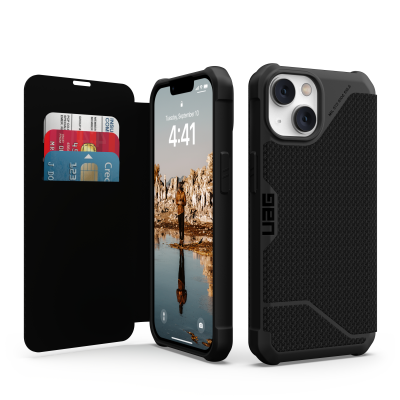 UAG iPhone 14 Plånboksfodral Metropolis Kevlar - Svart