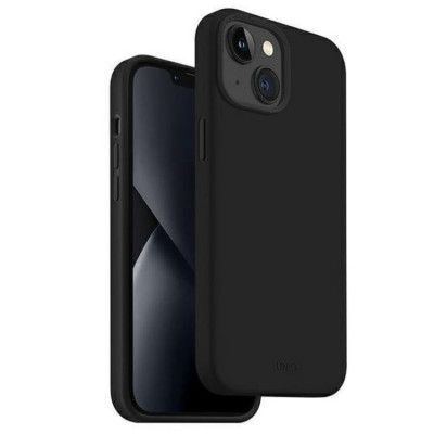 Uniq iPhone 14 Mobiskal Lino - Midnight Svart