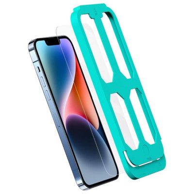 USAMS iPhone 14 Härdat Glas Skärmskydd Full Glue HD - Clear