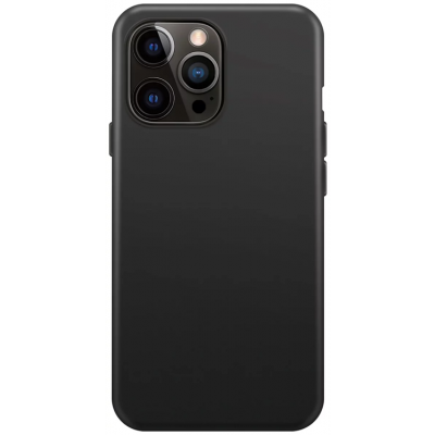 Xqisit iPhone 14 Skal MagSafe NP Silicone Anti Bac - Svart