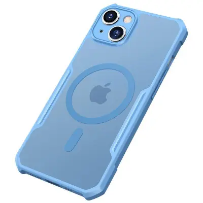 XUNDD iPhone 14 Skal MagSafe, Akryl + TPU, Kamera Skydd - Blå