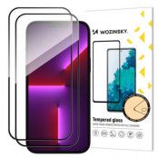 [2-Pack] Wozinsky iPhone 15 Plus Härdat Glas Skärmskydd