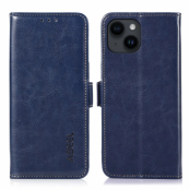 ABEEL iPhone 15 Plus Plånboksfodral - Blå