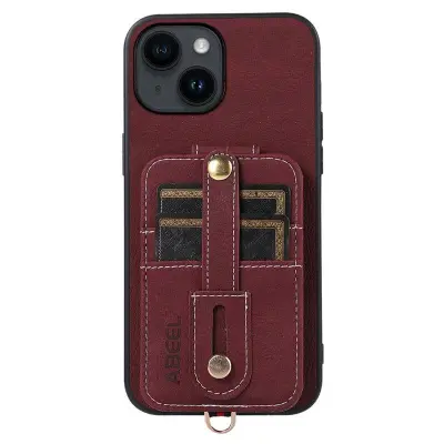 ABEEL Style 02 iPhone 15 Plus Mobilskal Bump Proof Purplish Röd