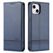 AZNS iPhone 15 Plus Plånboksfodral - Blå