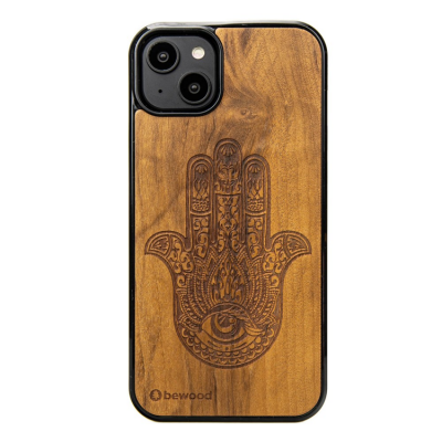 Bewood iPhone 15 Plus Mobilskal Hamsa Imbuia
