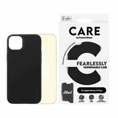 CARE PanzerGlass iPhone 15 Plus Mobilskal Fashionable - Svart