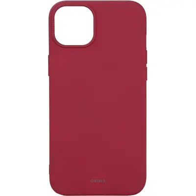 Onsala MagSeries Silicone Case (iPhone 15 Plus) - Röd