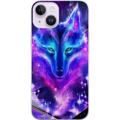 Mobilskal till Apple iPhone 15 Plus med Neon Varg