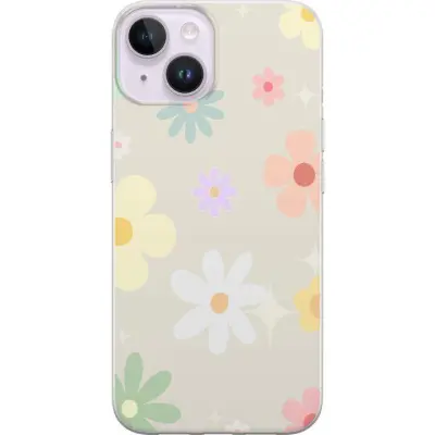 Mobilskal till Apple iPhone 15 Plus med fejdande blommor