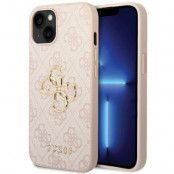 Guess iPhone 15 Plus Mobilskal 4G Big Metal Logo - Rosa