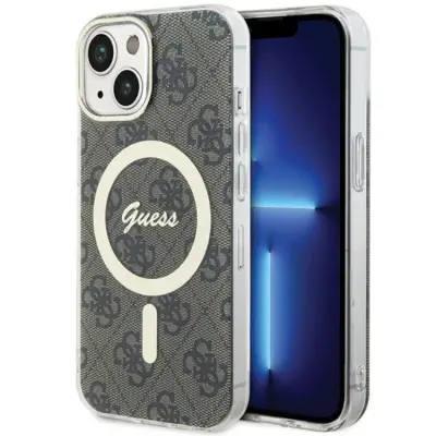 Guess iPhone 15 Plus/14 Plus Mobilskal MagSafe IML 4G - Brun