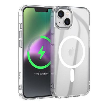 Hoco iPhone 15 Plus Mobilskal Magsafe Anti-Fall - Transparent