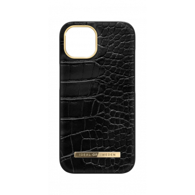 iDeal of Sweden iPhone 15 Mobilskal Atelier - Neo Noir Croco
