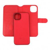 iPhone 15 Plus Plånboksfodral med Magnet - Röd