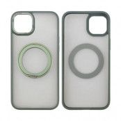iPhone 15 Plus Skal med MagSafe Stativ - Grön