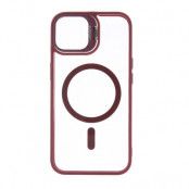 iPhone 16 Plus Mobilskal MagSafe Extra Lens - Maroon