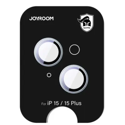 Joyroom iPhone 15/15 Plus Härdat Glas Kameralinsskydd - Blå
