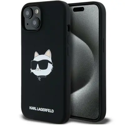Karl Lagerfeld iPhone 15 Plus Mobilskal MagSafe Silicone Choupette
