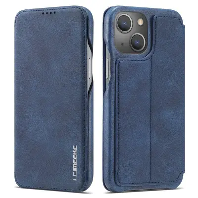 LC.IMEEKE iPhone 15 Plus Fodral KonstLäder - Blå