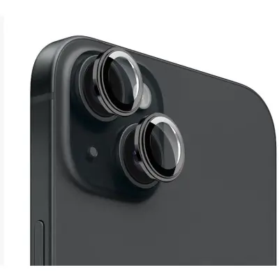 Mobile Origin Easy Lens Guards (iPhone 15/15 Plus) - Svart