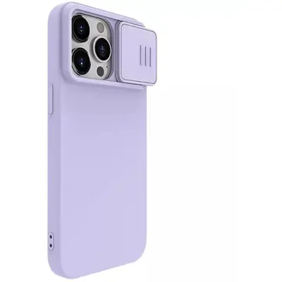Nillkin CamShield Silky Silicone Case (iPhone 15 Plus) - Svart