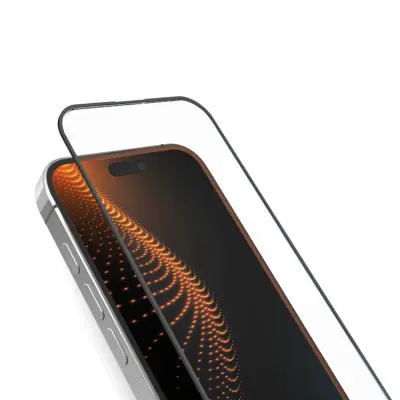 SBS iPhone 16 Plus/15 Plus Härdat Glas Skärmskydd D30 - Svart