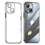 SULADA Crystal Steel TPU+Glas Mobilskal för iPhone 15 Plus Svart