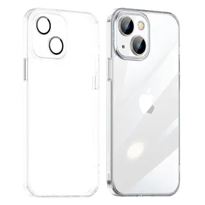SULADA Crystal Steel TPU+Härdat Glas Mobilskal för iPhone 15 Plus Transparent