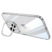 SULADA Mobilskal till iPhone 15 Plus Kamera Kickstand TPU+PC Klar Silver