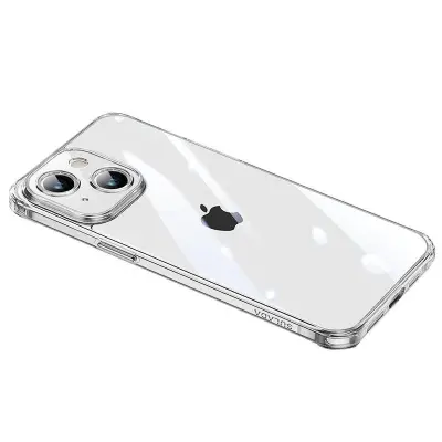 SULADA iPhone 15 Plus Skal TPU + Härdat Glas Ultra Clear Transparent