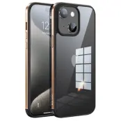 SULADA Minrui Mobilskal till iPhone 15 Plus TPU + Härdat Glas - Rosa