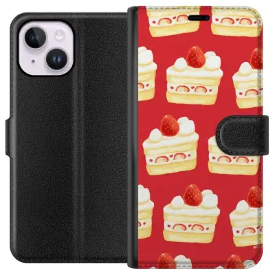 Plånboksfodral till Apple iPhone 15 Plus med Tårta