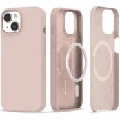 Tech-Protect iPhone 15 Plus Mobilskal Magsafe Silikon - Rosa